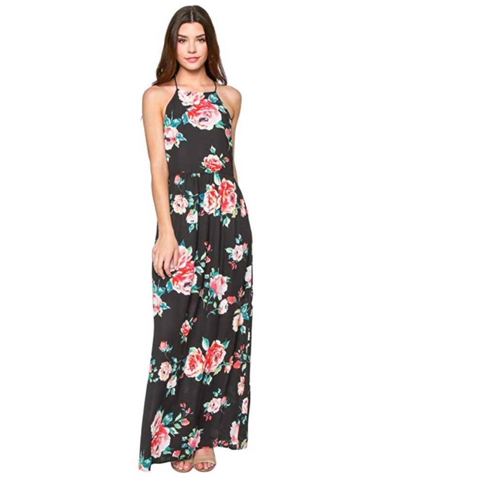 GOING FAST! Everly Floral Sleeveless Maxi Dress